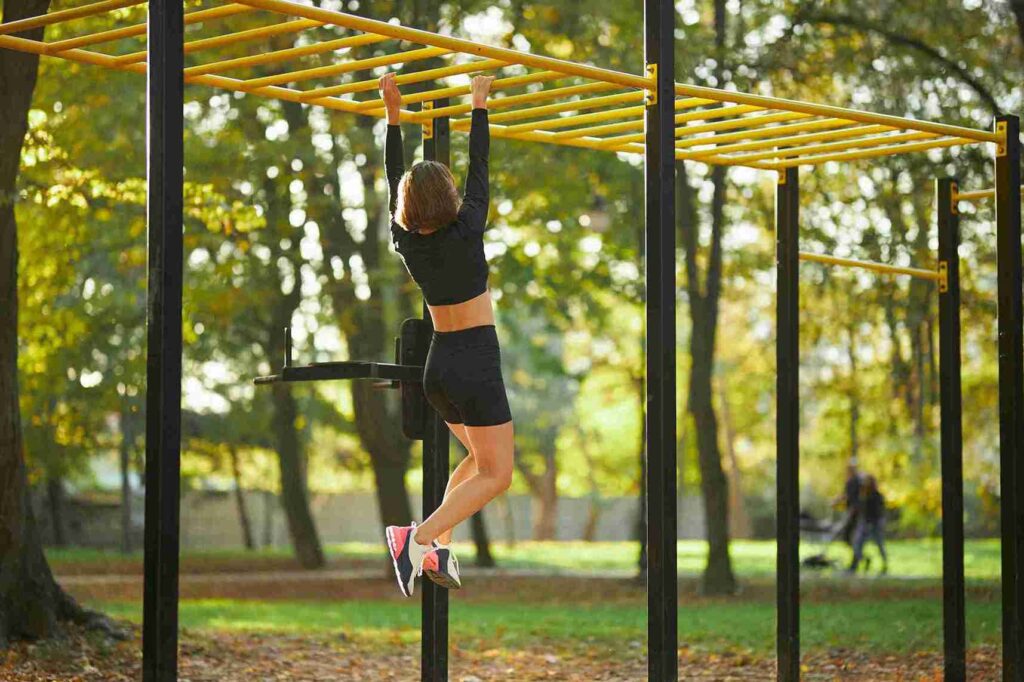 Australian Pull-Ups used for back and biceps workout